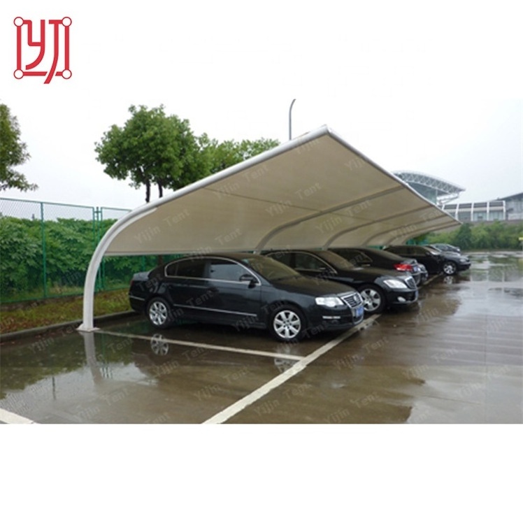 Professional steel membrane roof structure car parking shed roof design