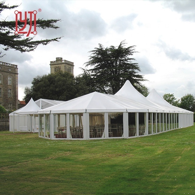 20x30 high peak mixed marquee aluminum tent for wedding event