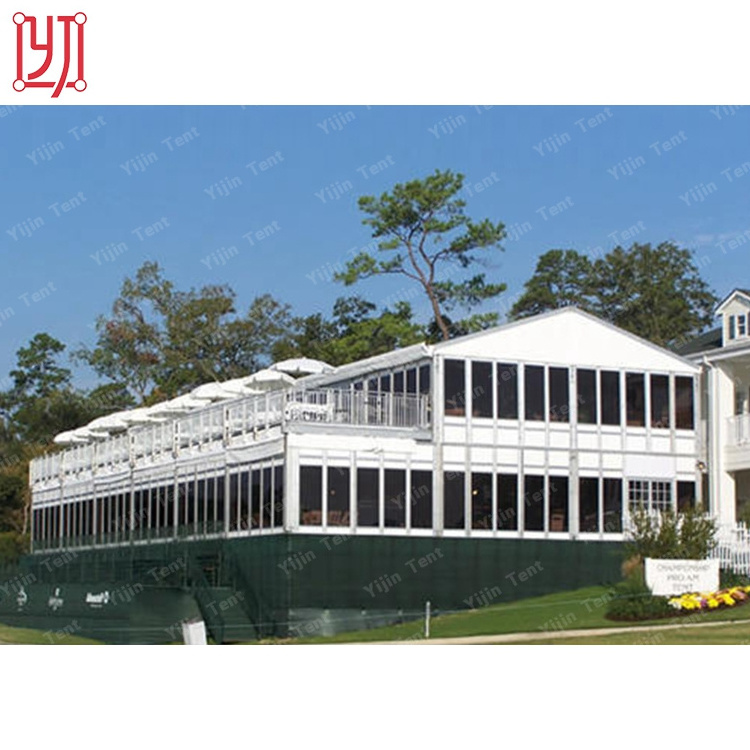 Custom made double decker tent two level 2 floors tent for event paty