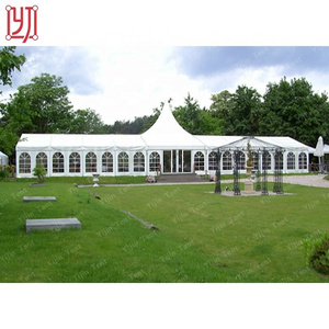 Hot sale beautiful 20x30 20x50 luxury aluminum mixed shape waterproof party wedding tent