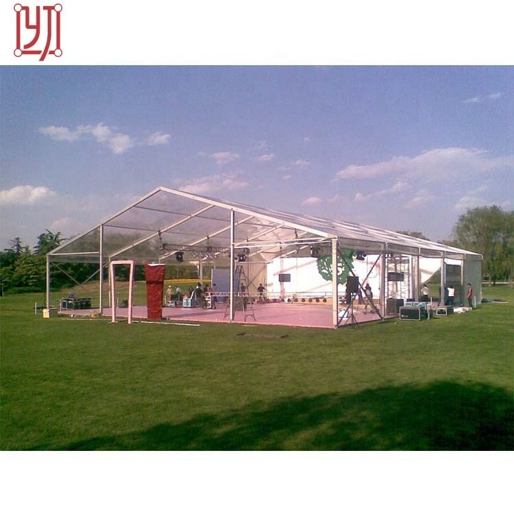 100 people aluminum frame transparent clear top wedding tent for outdoor event