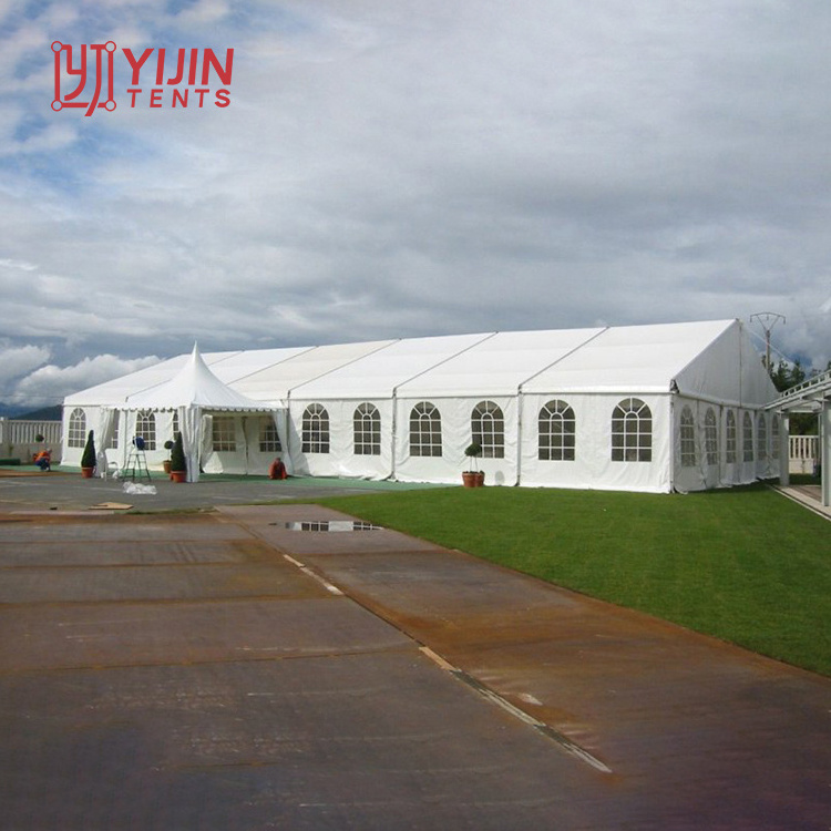 Custom 15m x 20m 15x30 10x50m size A shape marquee tent for wedding party event with waterproof and furniture