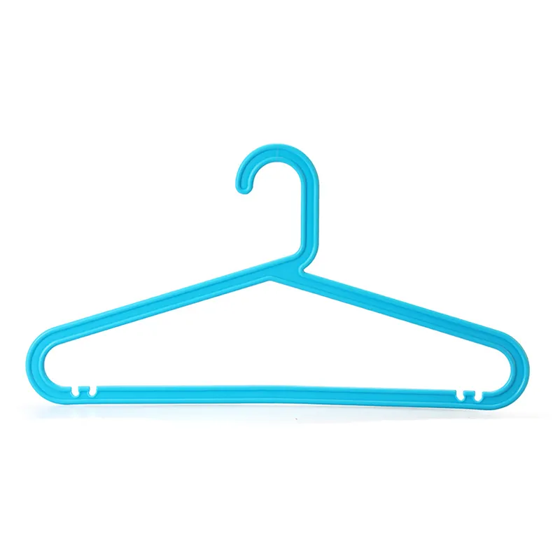 Plastic coat hanger and customized color clothes hanger with plastic garment hanger