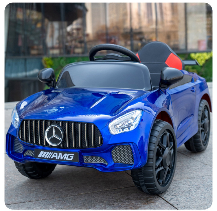 Children's car four-wheel remote control electric car gift wholesale men and women baby can sit people toy car swing stroller