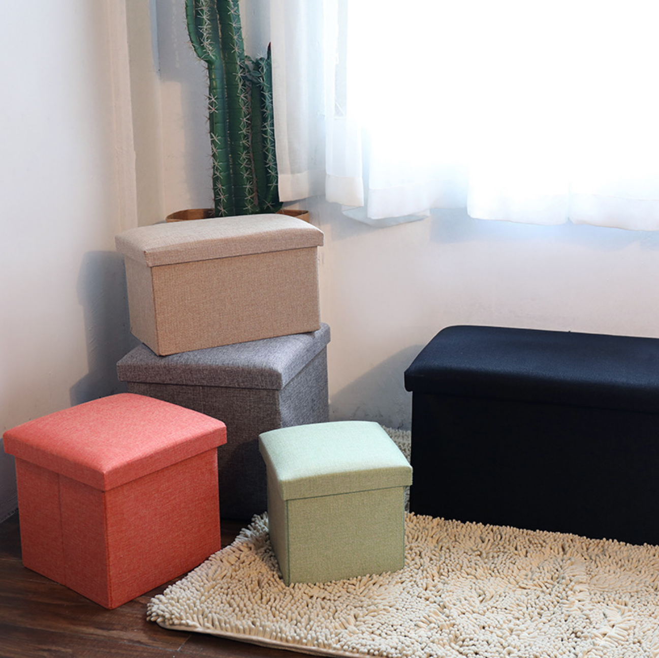 Factory order storage shoe bench sofa stool  multifunctional home fabric shoe cabinet storage box can be seated