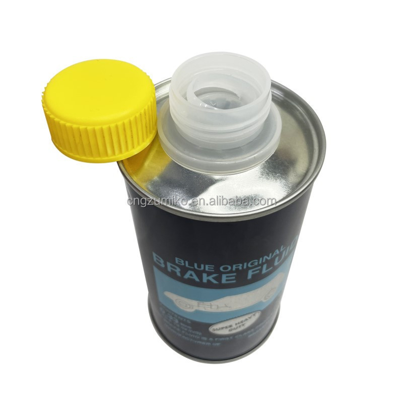 330ml blue original car brake lubricants metal can brake fluid dot3 customizable dot4  oil