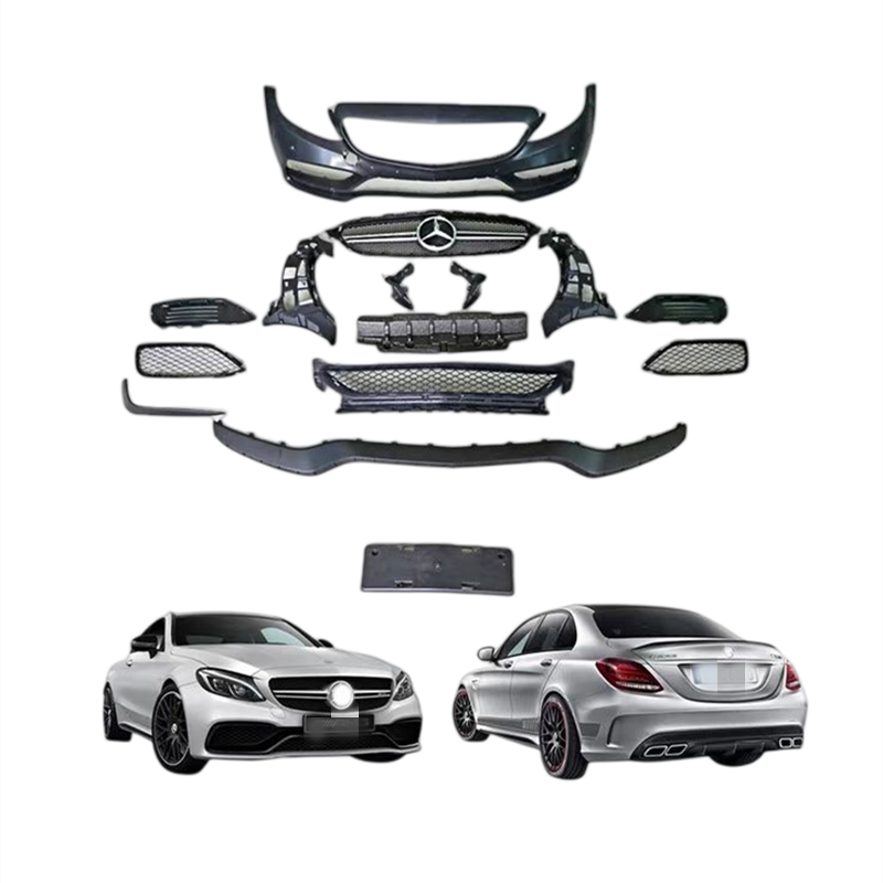 Applicable to Mercedes Benz C-class w205 2015-2021 upgrading and retrofitting C63 body kit, front bumper GT grille