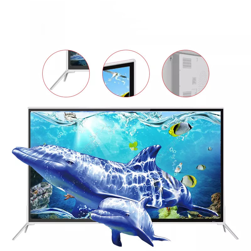 Custom Size 22 24 32 40 43 50 55 60 Inch Smart Android Lcd Led Tv Uhd Flat Screen Televisions Hd Smart Tv