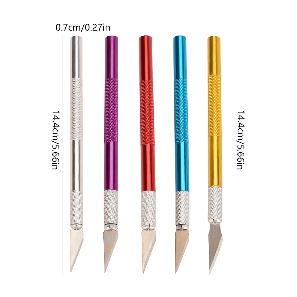 Wholesale portable carving tool set pen knife metal stainless steel carving knife