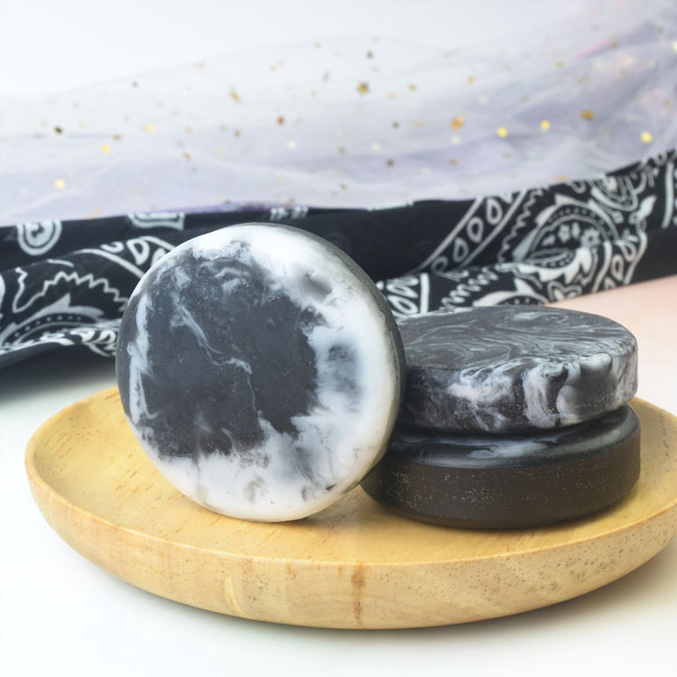 Custom OEM Natural Bamboo Charcoal Soap Skin Care Treatment Slimming Blackhead Remover Oil Control Face Soaps