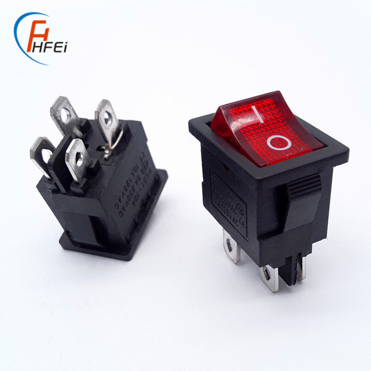 Haifei 16a 250vac t125 55 r11 12v 4 Pin on rocker switch panel marine 250v kcd1 t85 kcd1 104 rocker switch