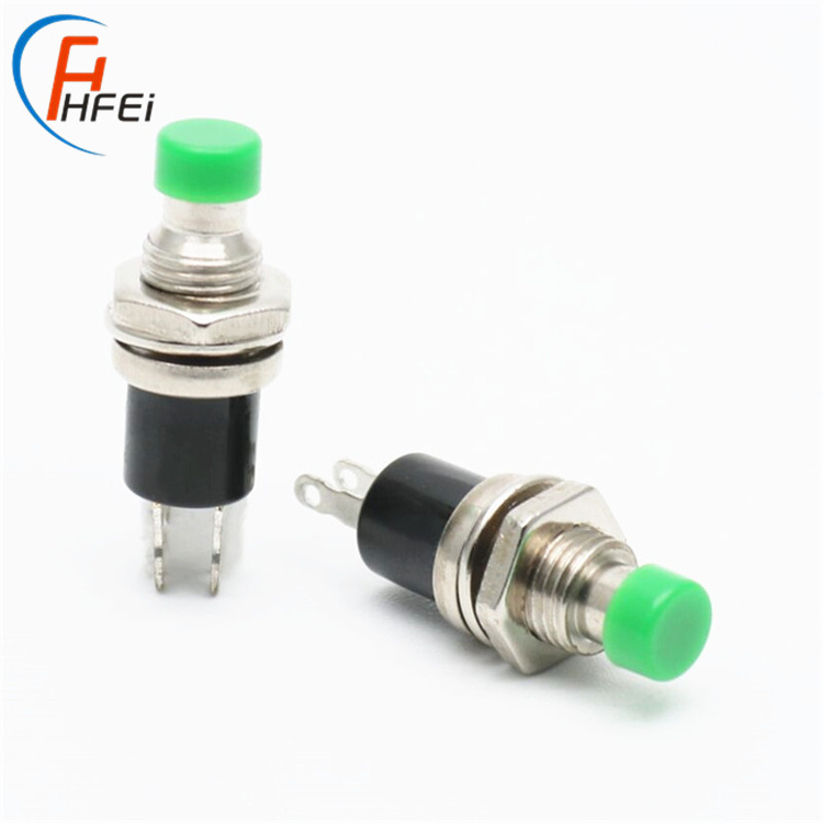 7mm 2 step 2 pin push pbs-110 button switch small low voltage mini push button switch