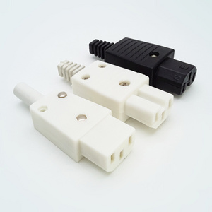 HF iec c14 plug to c13 socket 10a iec 3 pins 16A male and female industrial connector plug and socket iec c13