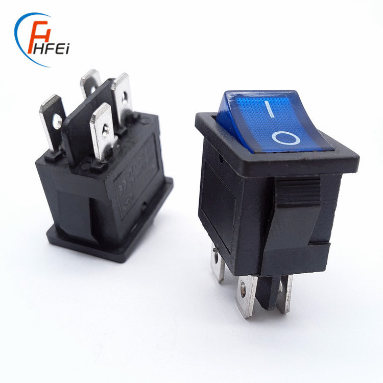 Haifei 16a 250vac t125 55 r11 12v 4 Pin on rocker switch panel marine 250v kcd1 t85 kcd1 104 rocker switch