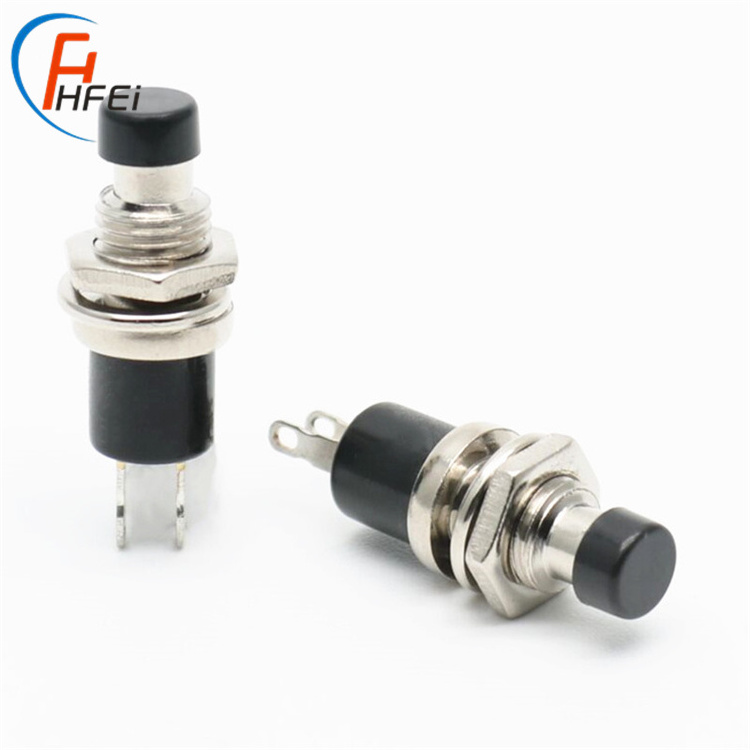 7mm 2 step 2 pin push pbs-110 button switch small low voltage mini push button switch