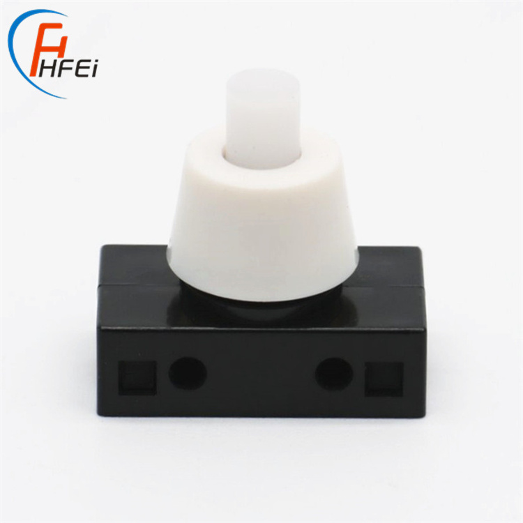 mini push button foot switch plastic 2 pin low voltage t85 flashlight hoist push button switch