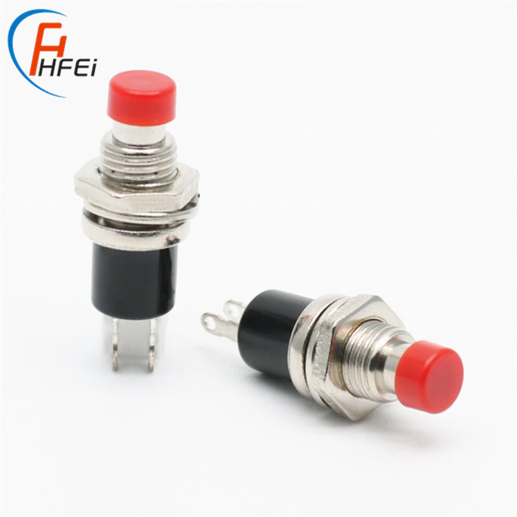 7mm 2 step 2 pin push pbs-110 button switch small low voltage mini push button switch