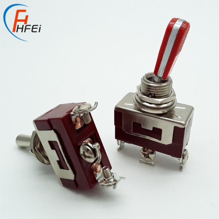 Haifei top quality momentary locking waterproof 3 way 16A rocker on off on 3-way electric toggle switch