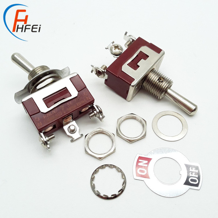 Haifei top quality momentary locking waterproof 3 way 16A rocker on off on 3-way electric toggle switch