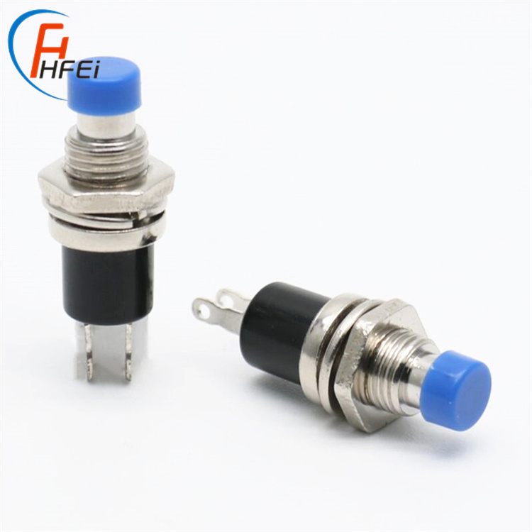 7mm 2 step 2 pin push pbs-110 button switch small low voltage mini push button switch