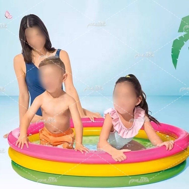 BS-rp 3 equal rings outdoor container portable inflatable swimming pool accessories pool cover for kids