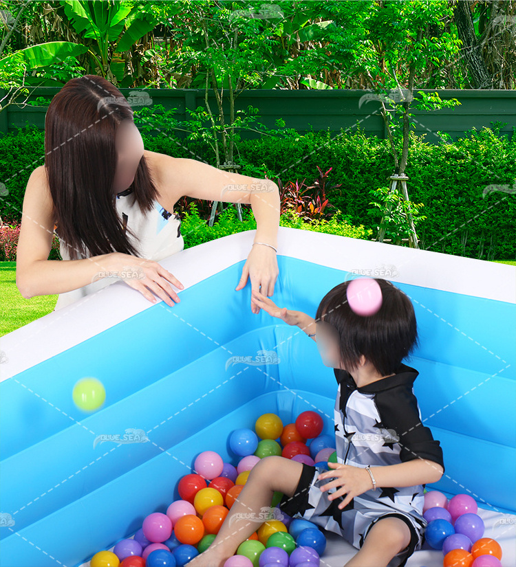 BS-Rp portable mini swimming pool hard plastic kids rectangular pool with slide automation