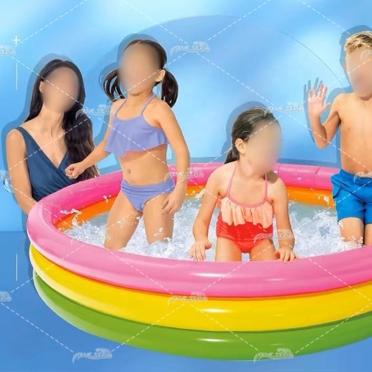 BS-rp 3 equal rings outdoor container portable inflatable swimming pool accessories pool cover for kids