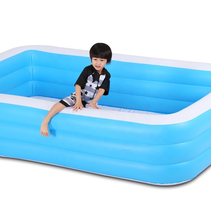 2.62m Plastic Portable Adult Size Inflatable Square Family Swimming Pool