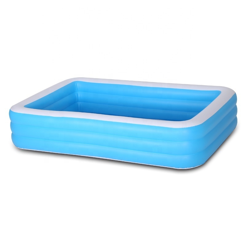 2.62m Plastic Portable Adult Size Inflatable Square Family Swimming Pool