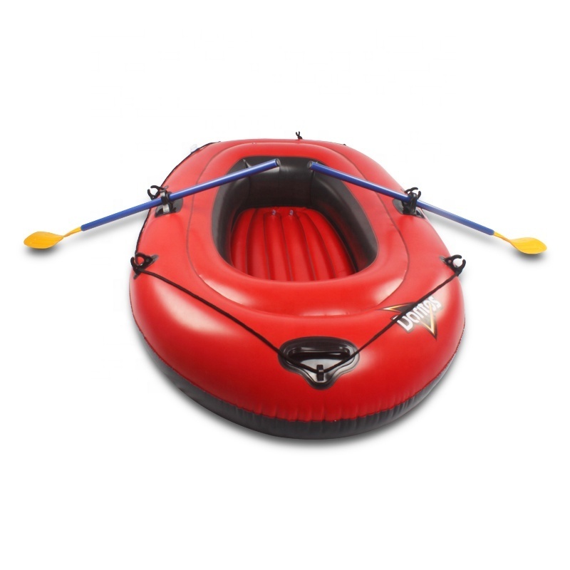 Large 2 Person Rescue Foldable Rib Inflatable Rubber Pontoon Boat