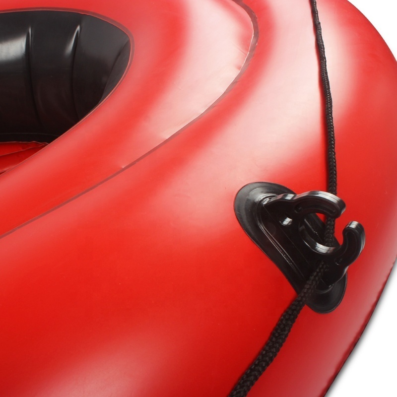 Large 2 Person Rescue Foldable Rib Inflatable Rubber Pontoon Boat