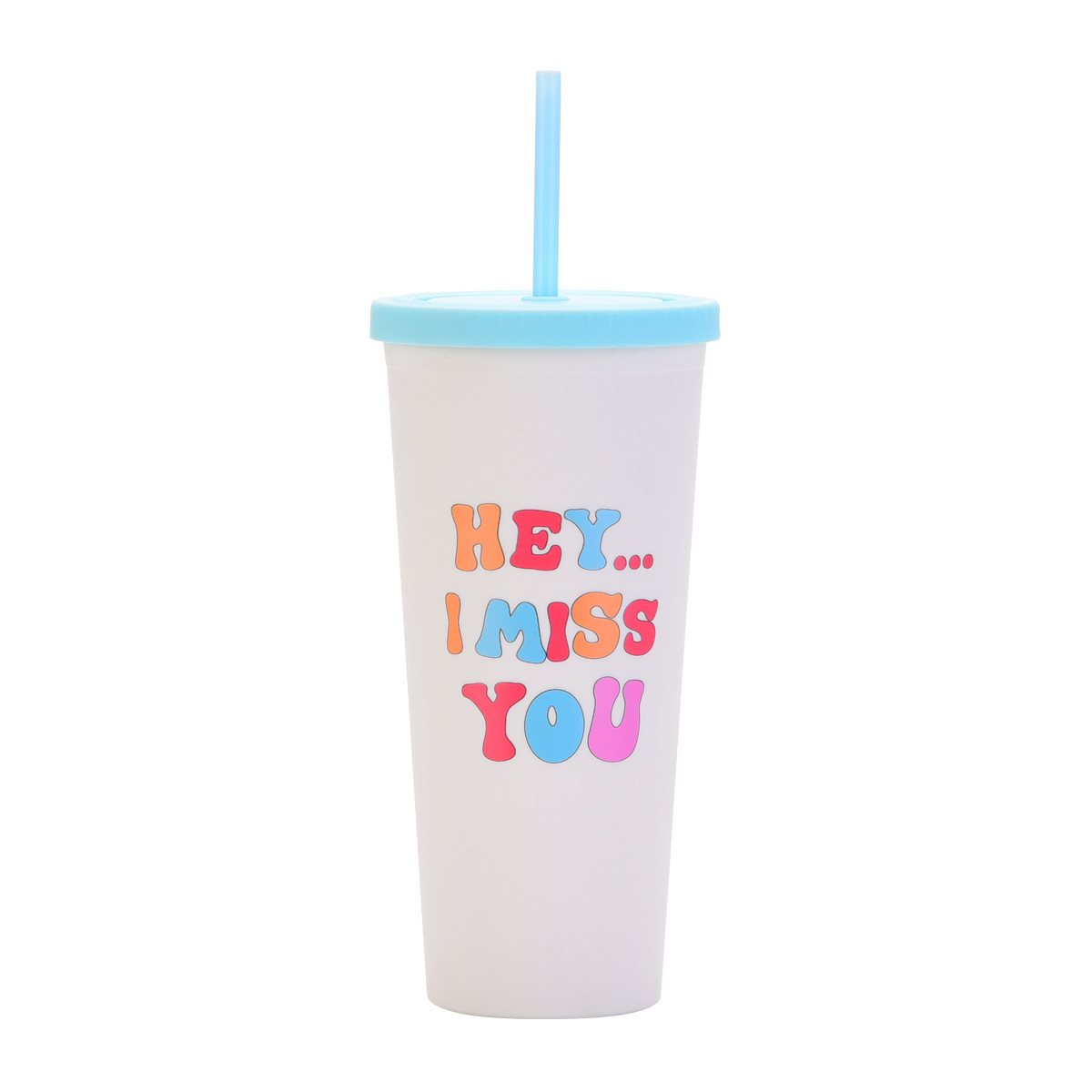 700ml New Plastic Creative Fashion Pattern Straw Cold Water Handy Cup Drink Tumbler 24OZ with lids