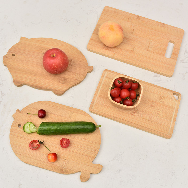 Animal Pig Shaped  Irregular Wood Chopping Board Breakfast Pizza Bread Cutting Board Kitchen Bamboo Chopping Blocks Cutting Food