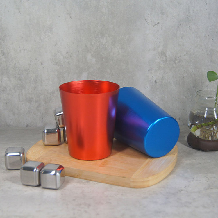 Stainless Steel Cocktail Mug Creative Metal Wine Aluminum Cups Bar Restaurant Champagne Beer Mug Metal Goblet