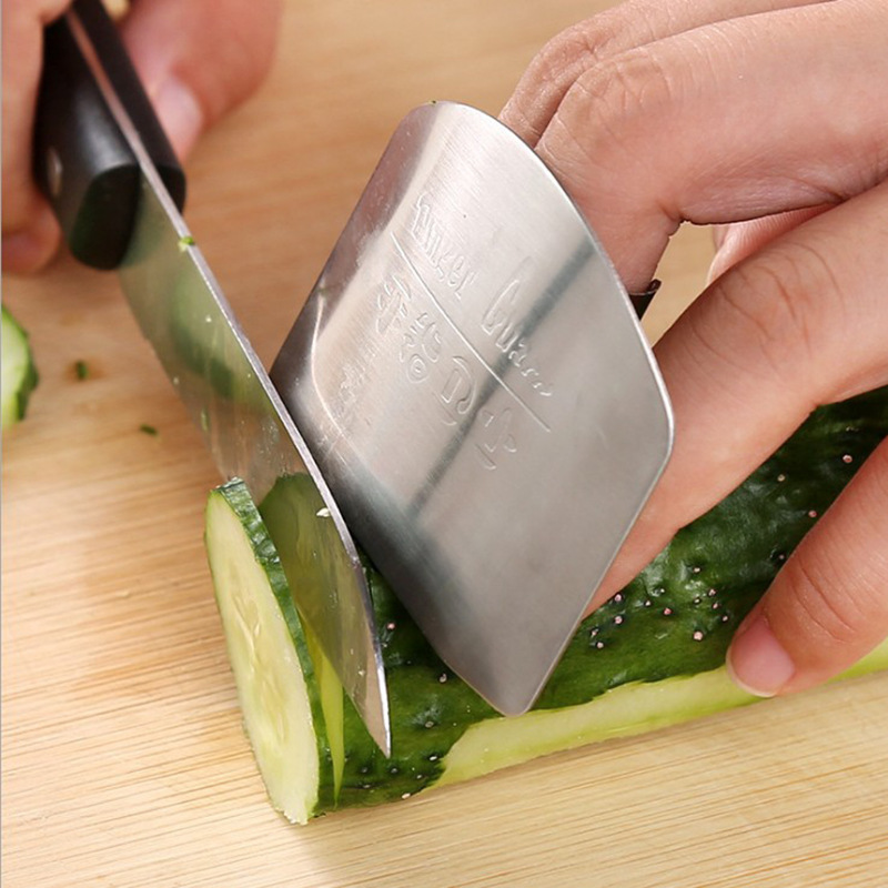 Kitchen Accessories Stainless Steel Guard Chop Safe Slice Knife Finger Hand Protector for cutting