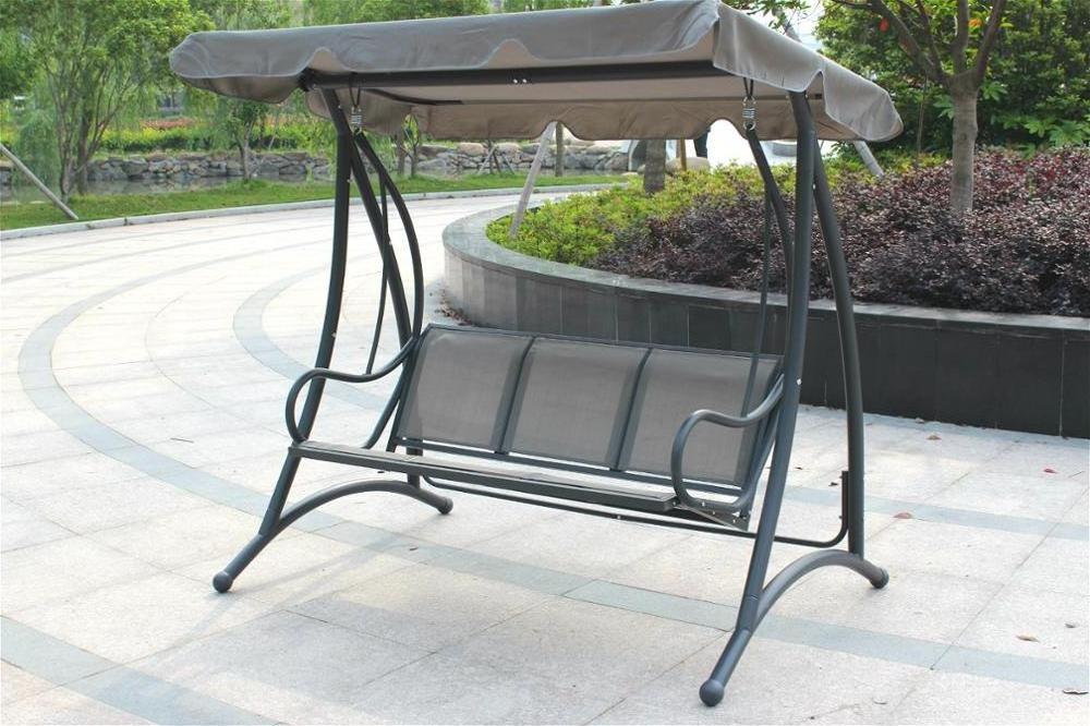 3 Seater Steel Frame Patio Garden Canopy swing hammock chair