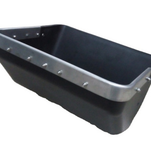 plastic feed trough with stainless steel strap for pig/hog farm equipment