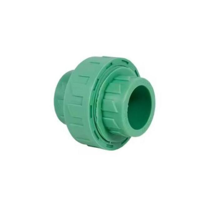 PPR Material Hot Sale Pure Plastic PPR Pipe Fittings Green Color PPR Fitting Union