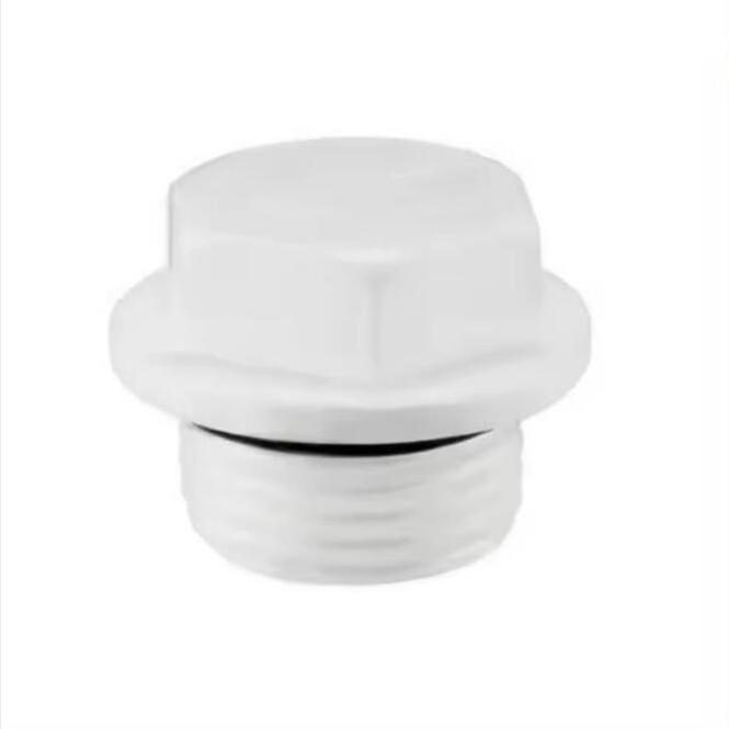 Factory Supplied DN20x1/2 Male Thread Plastic Tube round Head Filter End Cap with Fusible Plug OEM Customizable PPR Fitting