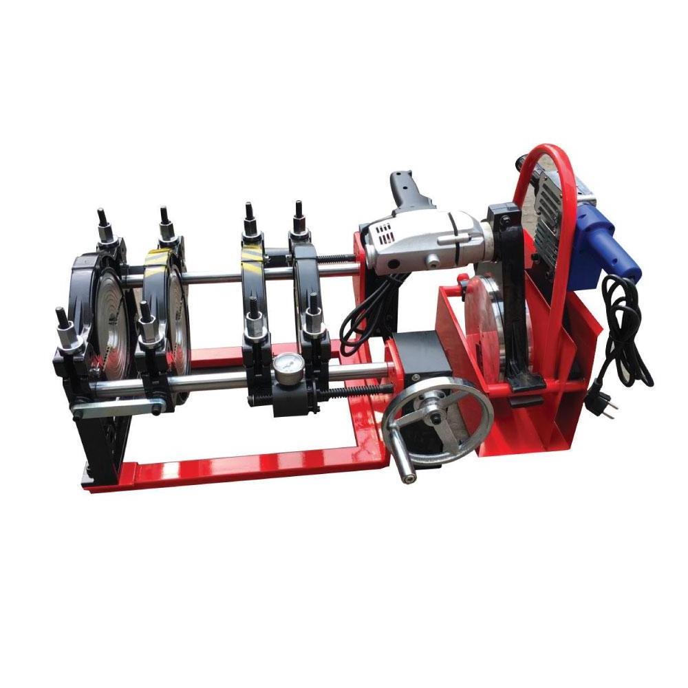 High Impact Customized Red 63-1000mm HDPE Pipe Fittings Butt Welding Making Machine