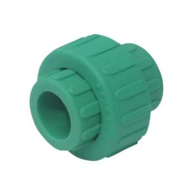 PPR Material Hot Sale Pure Plastic PPR Pipe Fittings Green Color PPR Fitting Union