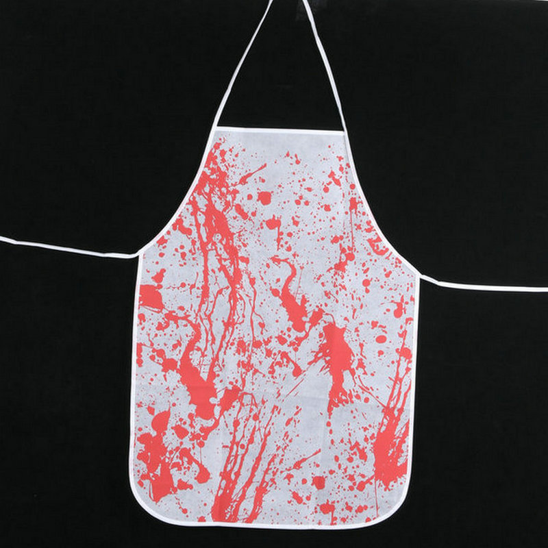 Halloween Party Dress Up Butcher's Blood Apron Decoration Scary Party Space Apron Kitchen Brother Gift