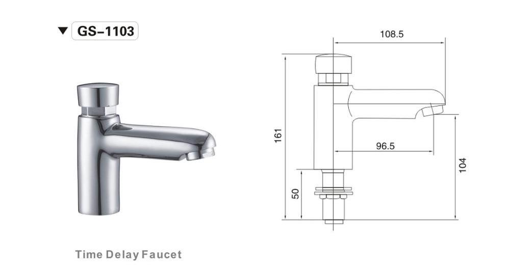 Custom High Quality Brass Outdoor self closing Basin  Faucet