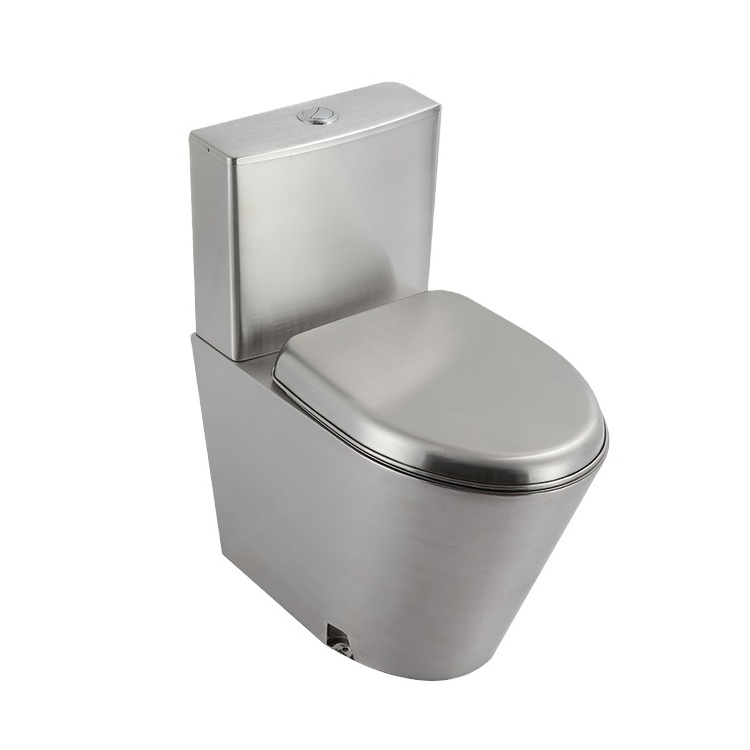 Kexin Best-selling Western toilet bowl Stainless Steel One Piece WC Toilet