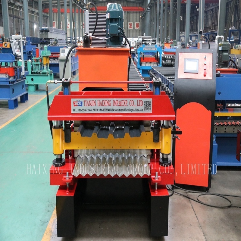 Metal Tile Making Double Layer Color Steel Roll Forming Machine