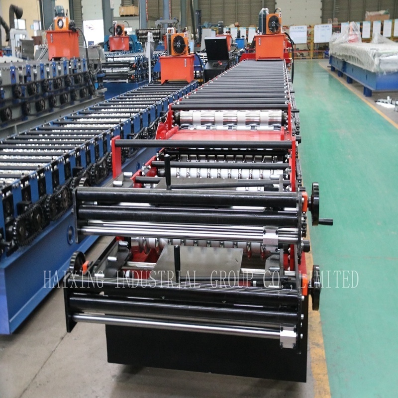 Metal Tile Making Double Layer Color Steel Roll Forming Machine