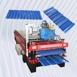 Automatic roof panel roll forming steel roofing machine