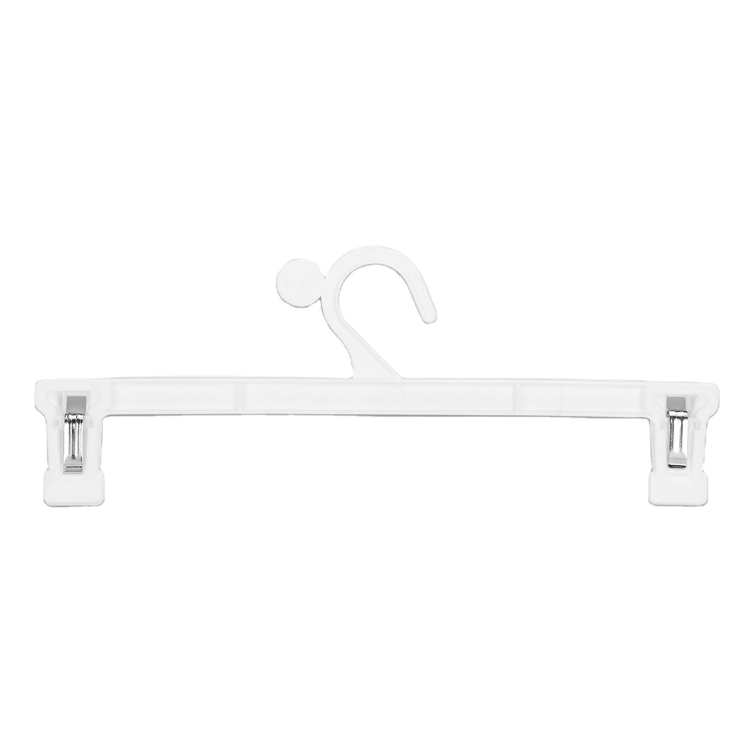 Premium Quality Cheap Plastic Clothes Open End Hanger With  Clip For Shorts hy-3064