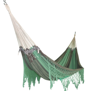 Double handmade leisure ways luxury nicaraguan lace canvas hammock