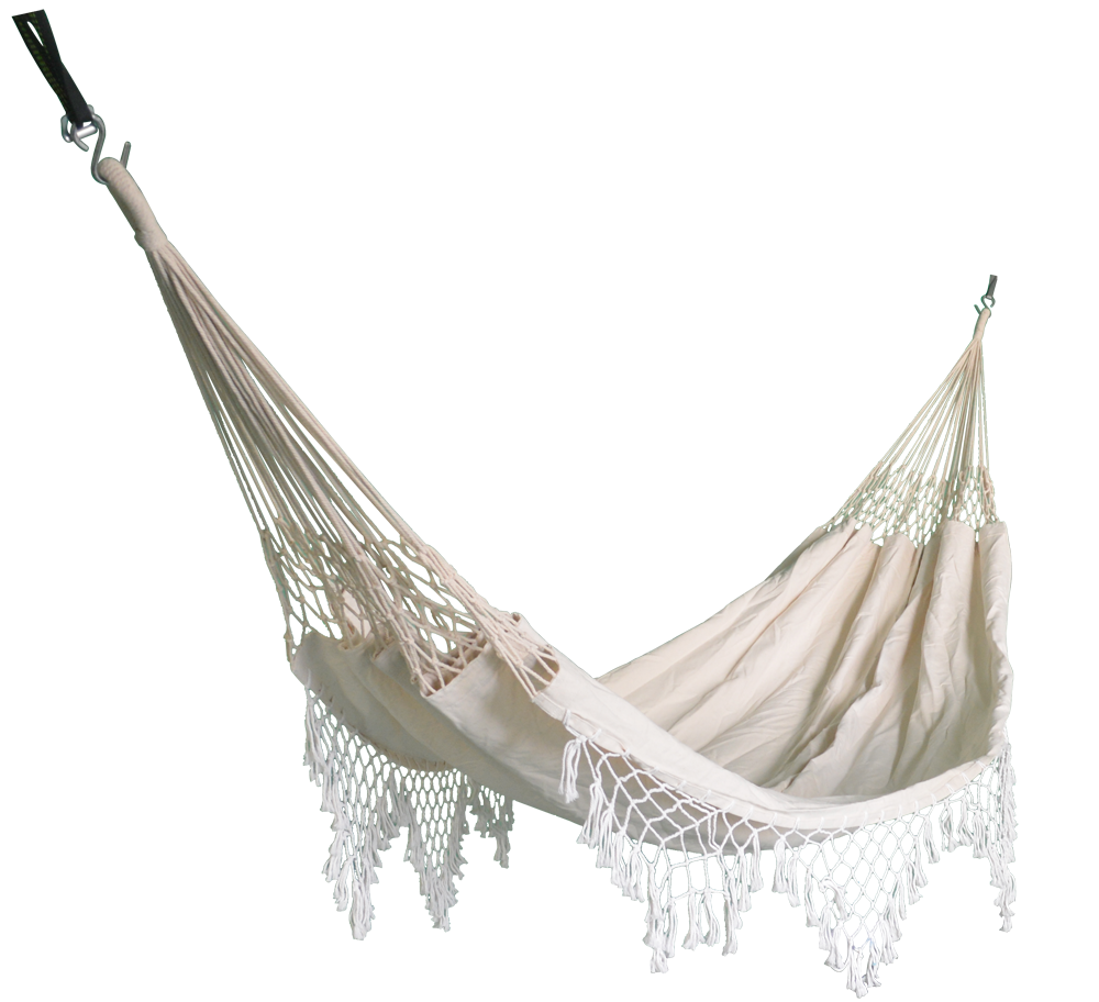 Beach accessories Large Brazilian Macrame Fringe Tree Portable Hammock Canvas Fabric Hanging Hammock With Tassel Macrame